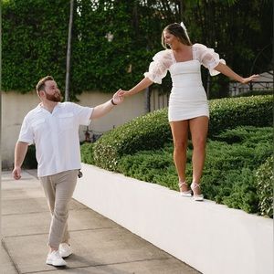 Amanada Uprichard Tia Dress in Ivory